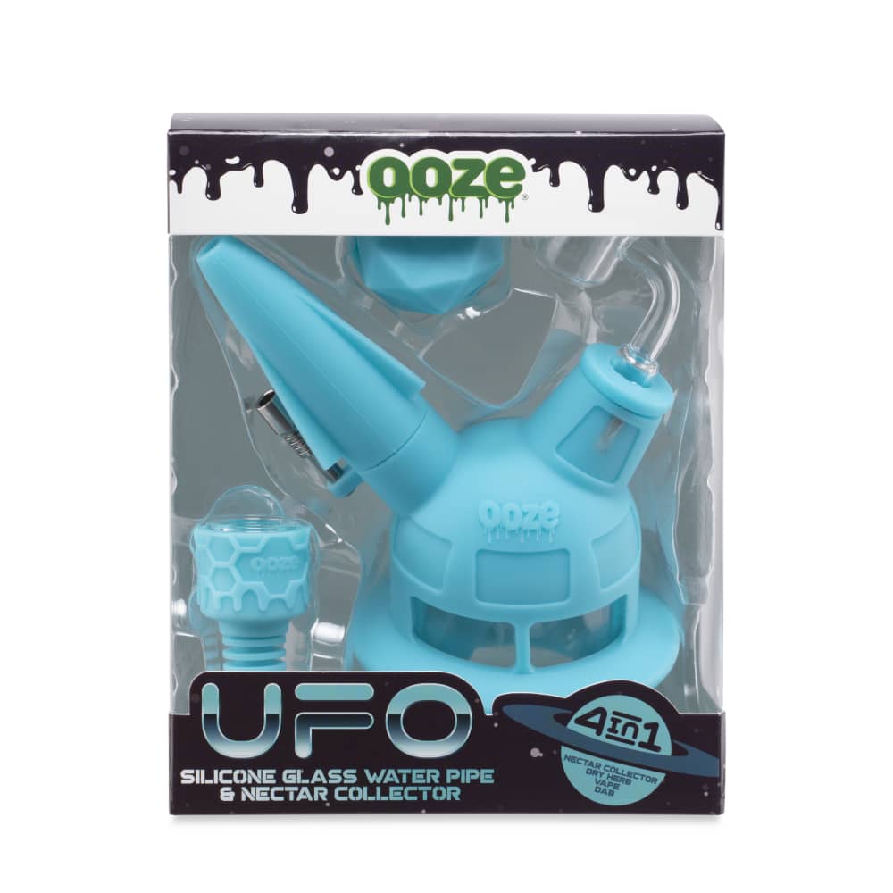 The aqua teal Ooze UFO is in the box
