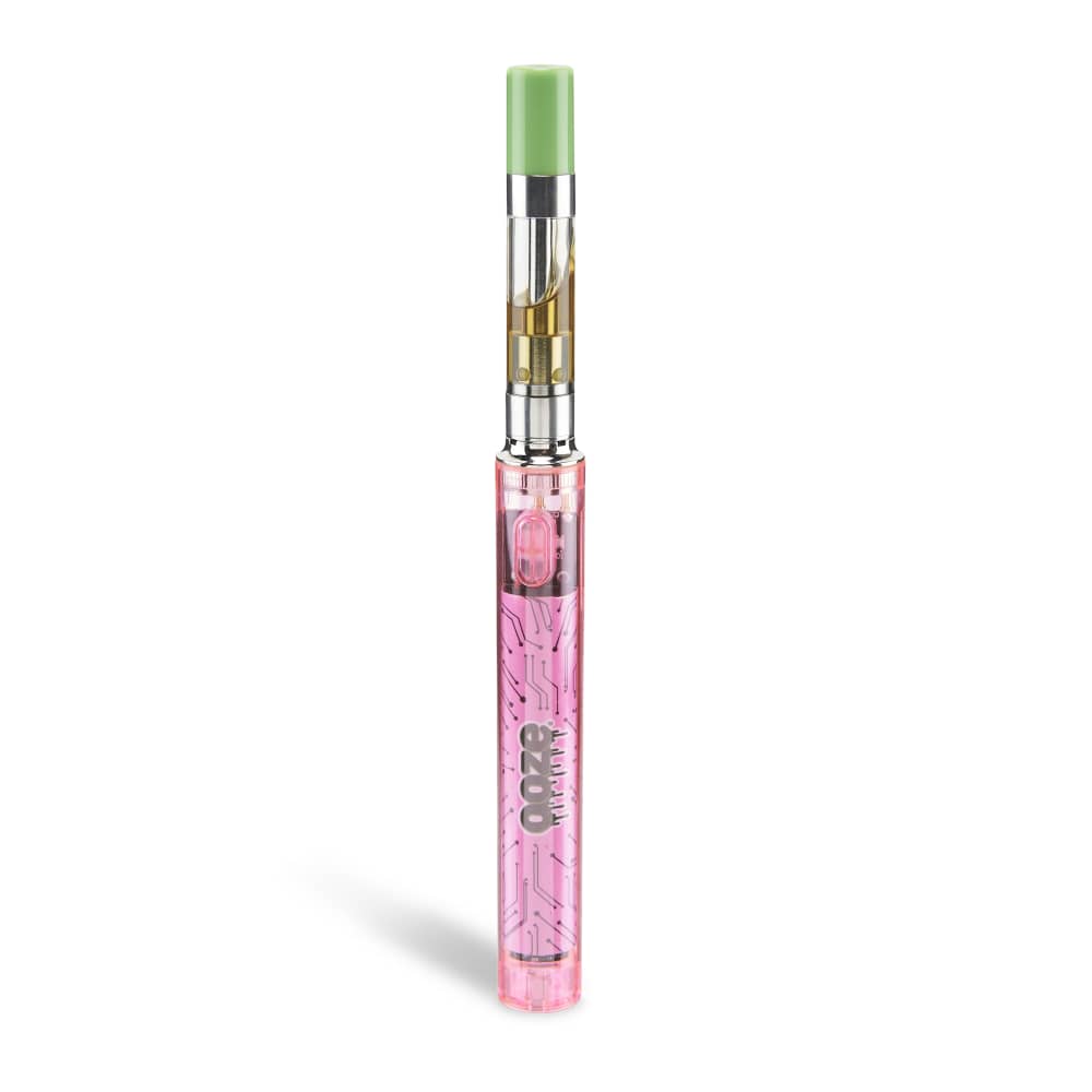 Slim Clear Series Transparent 510 Vape Battery – Atomic Pink