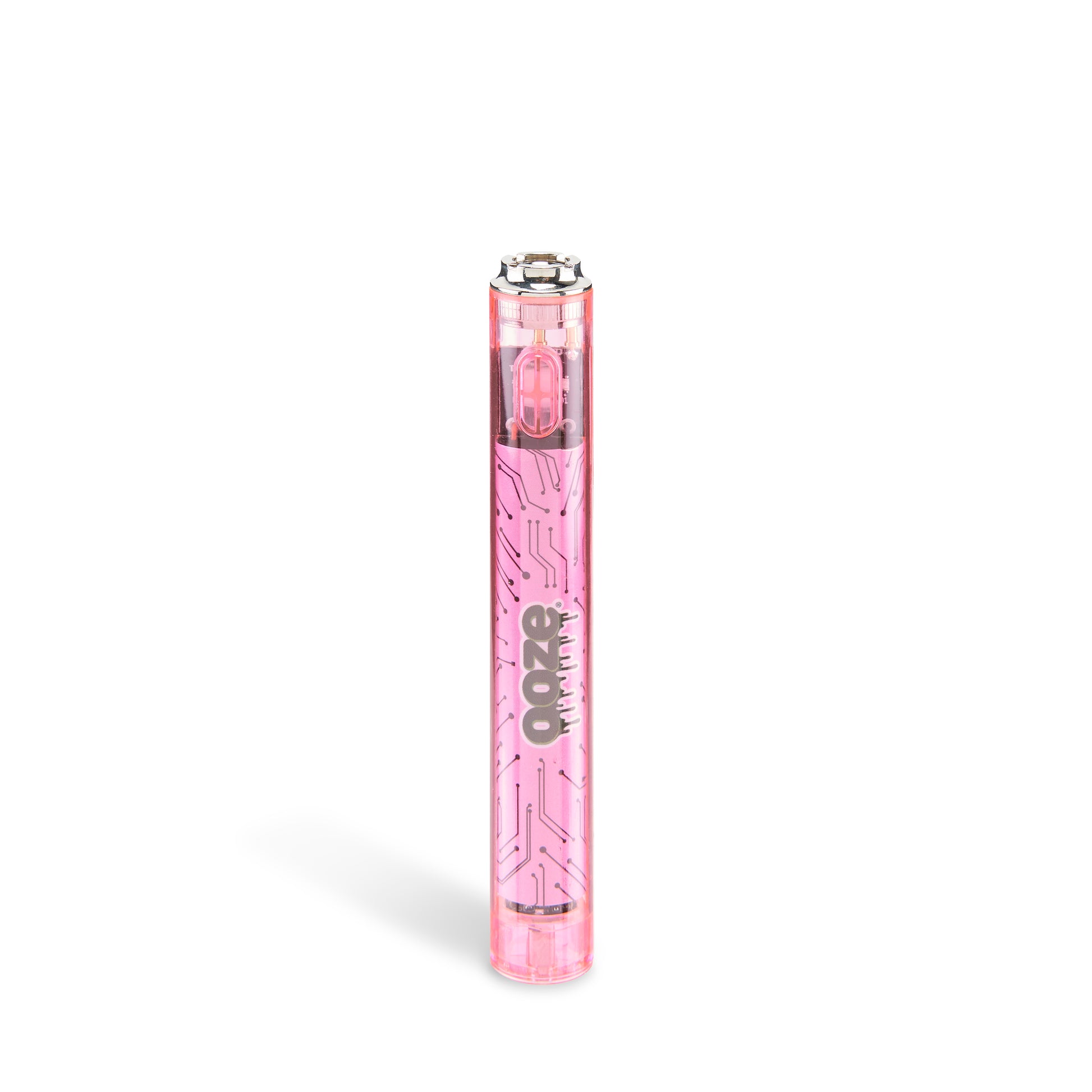 Reskyd Takt tusind Slim Clear Series Transparent 510 Vape Battery – Atomic Pink – Ooze