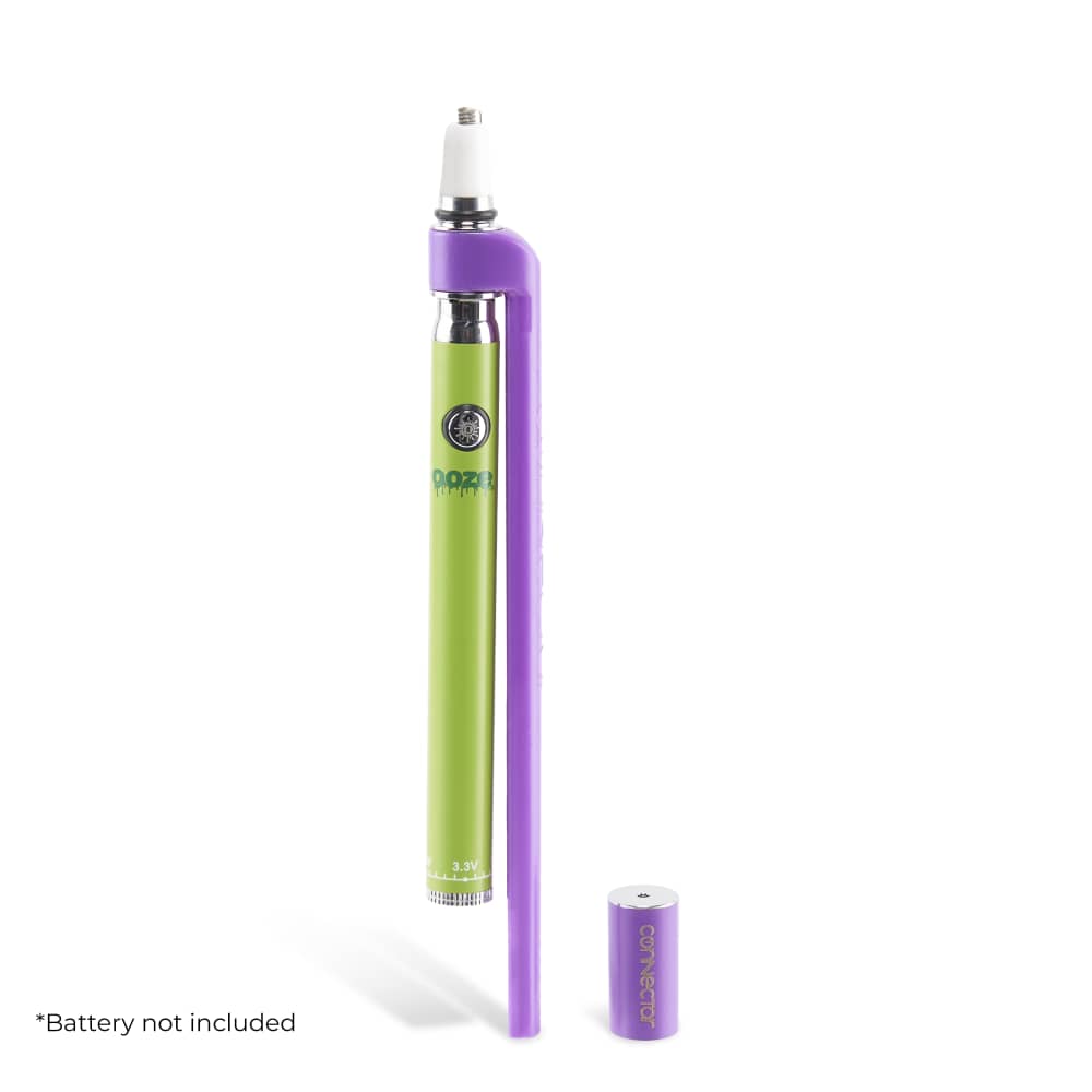 Ooze X Stache Connectar - 510 Thread Nectar Collector Vape Pen Attachment - Purple