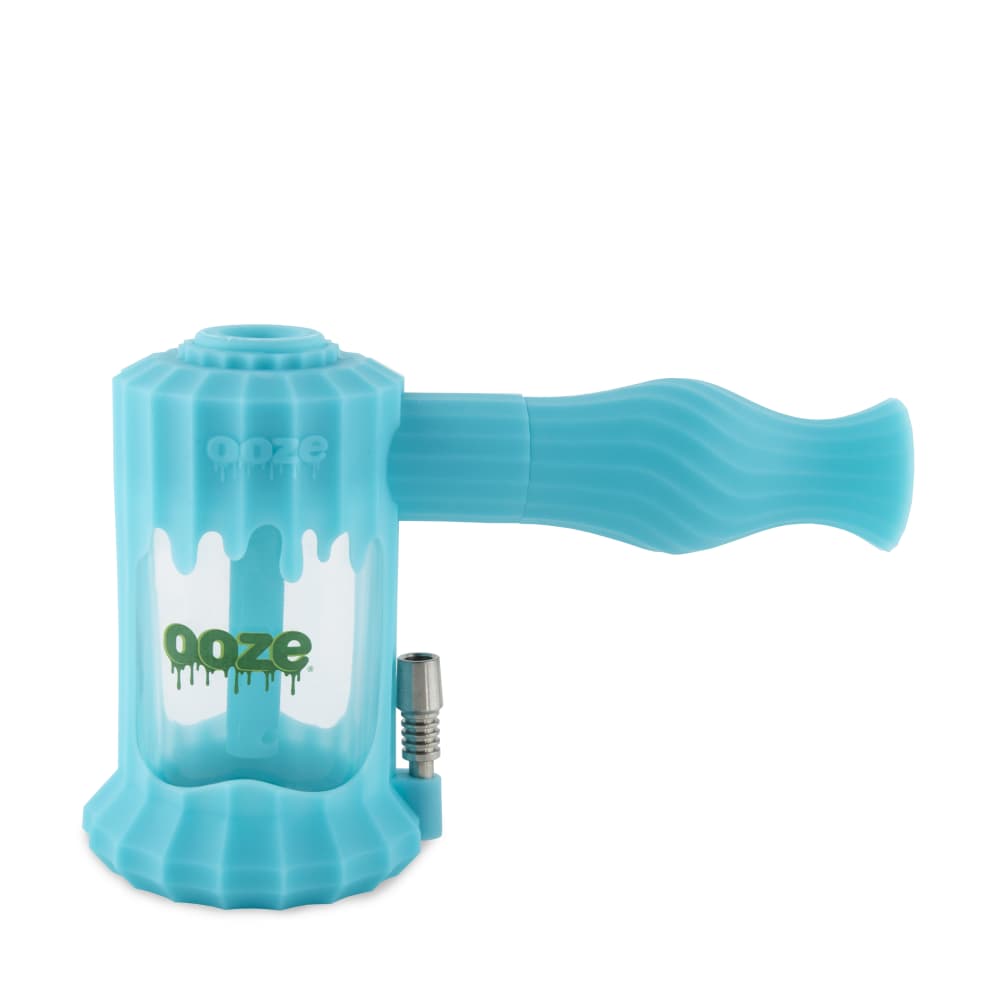 Ooze Clobb Silicone Water Pipe, Dab Rig & Nectar Collector - Aqua Teal