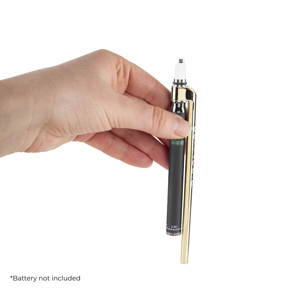 Ooze X Stache Connectar - 510 Thread Nectar Collector Vape Pen Attachment - Gold