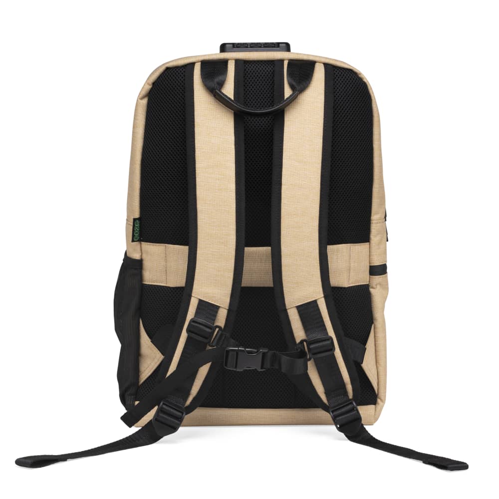 The back of the desert sand Ooze backpack