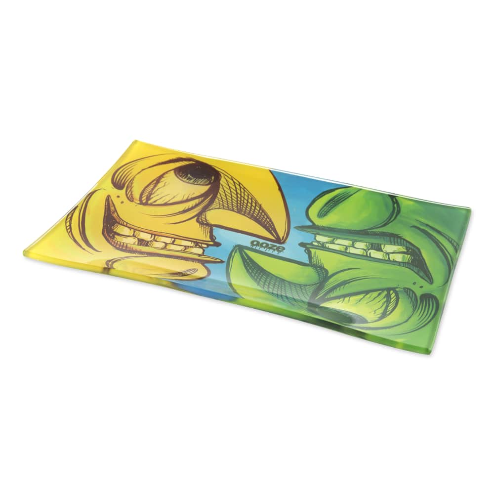 Ooze Rolling Tray - Shatter Resistant Glass - Face Off