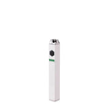 Ooze Ghost White Quad 510 Thread 500 Mah Square Vape Pen Battery + Usb Charger