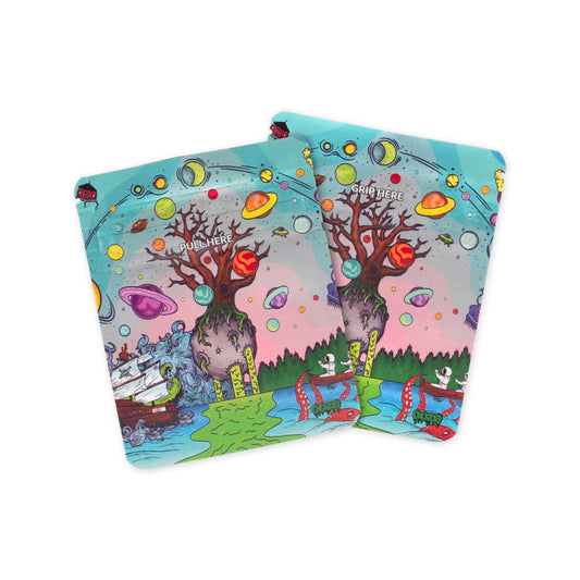 Ooze Designer Series 1-8 Ounce Mylar Bag 10-Pack Box - Tree Of Life