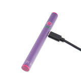 Purple Twist Slim 2.0 Vape Pen Battery with 510 thread battery being charged
